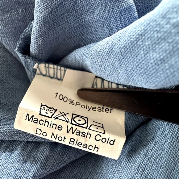 NWT C+D+M Collection Cold Shoulder 3/4 Sleeve Top Blue Size Small - Picture 4 of 6